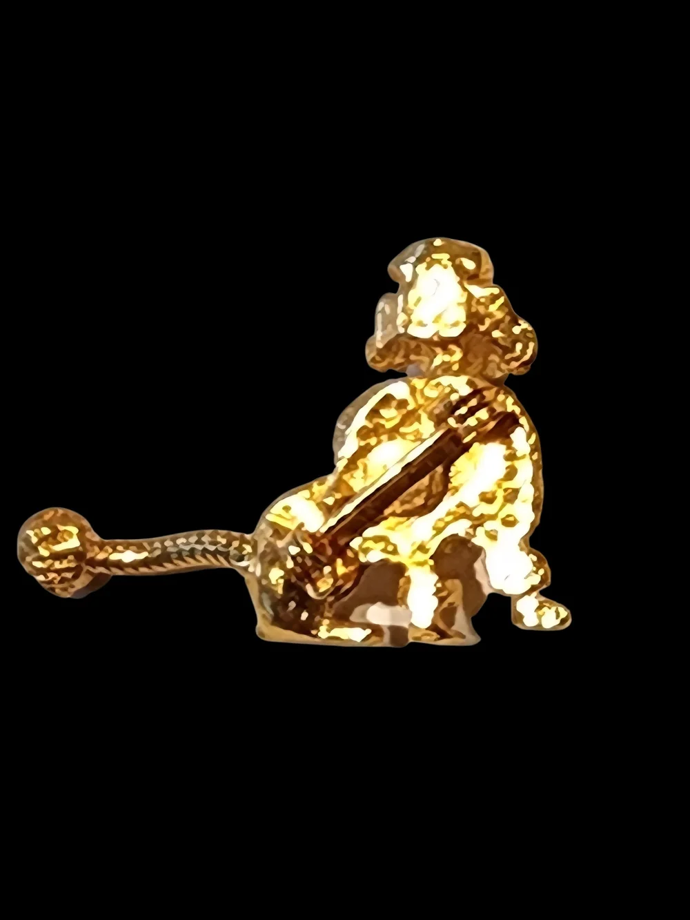 Gold Poodle Dog Brooch Pin - Classic Pet Accessory